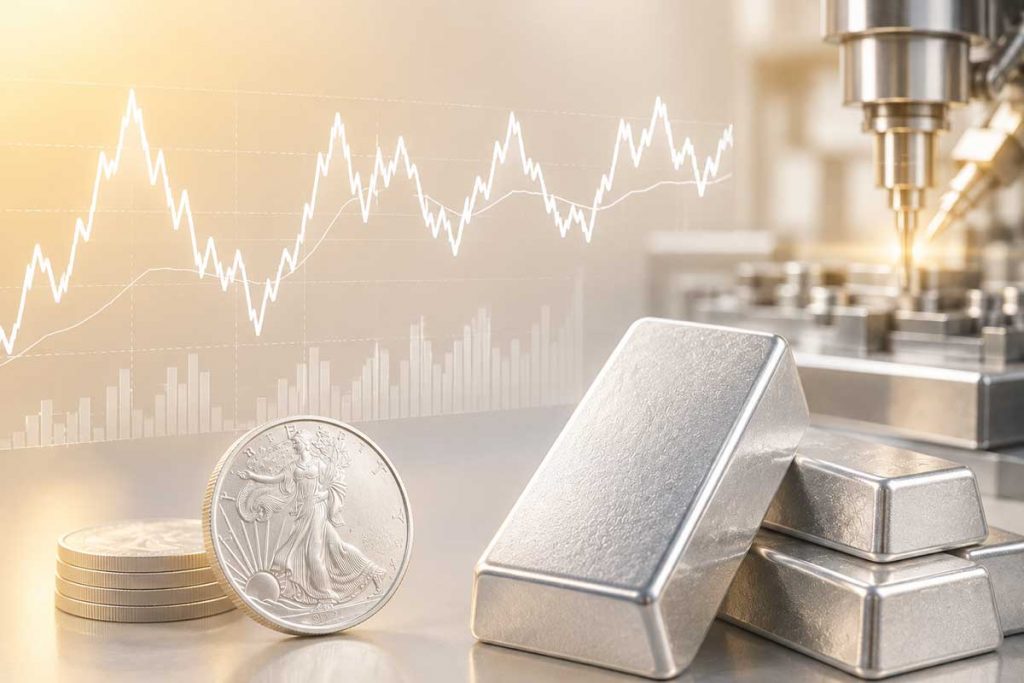 Silber Wertentwicklung: Warum der Silberpreis schwankt, Darstellung des Silberkurses